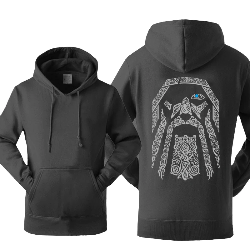 Толстовка Odin Vikings Мужская толстовка в стиле Харадзюку на весну и осень хип-хоп с