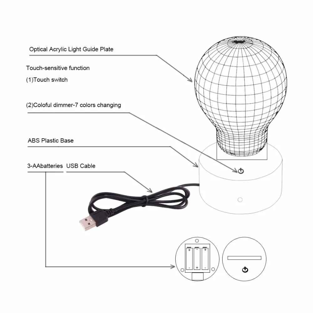 Кольцо с бриллиантом Стиль 7 цветов обесцвечивание Творческий визуальный стерео