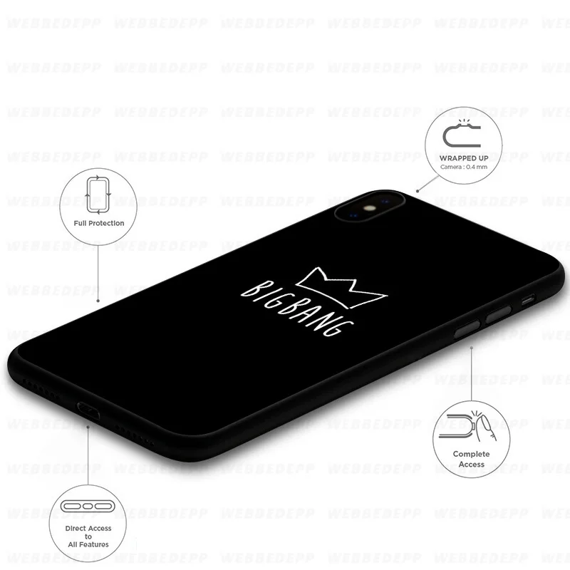 Мягкий силиконовый чехол WEBBEDEPP Bigbang G Dargon для iPhone 11 Pro Xr Xs Max X или 10 8 7 6 6S Plus 5 |