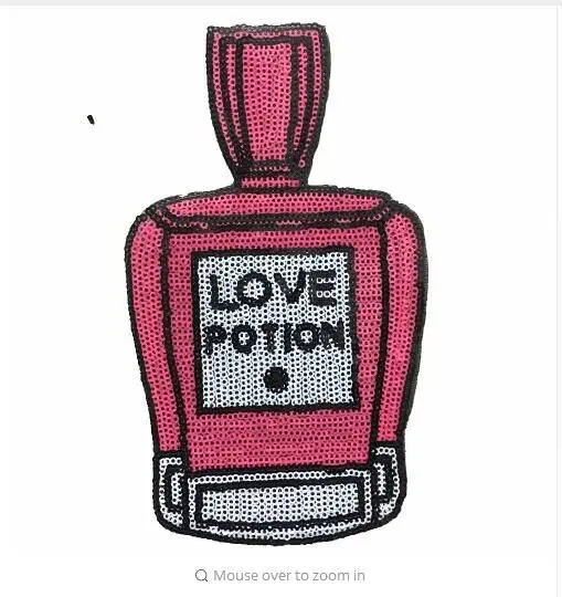 DD 2psPink Приворотное зелье духи BottlePatches для одежды термотрансфер патч термо плавкая
