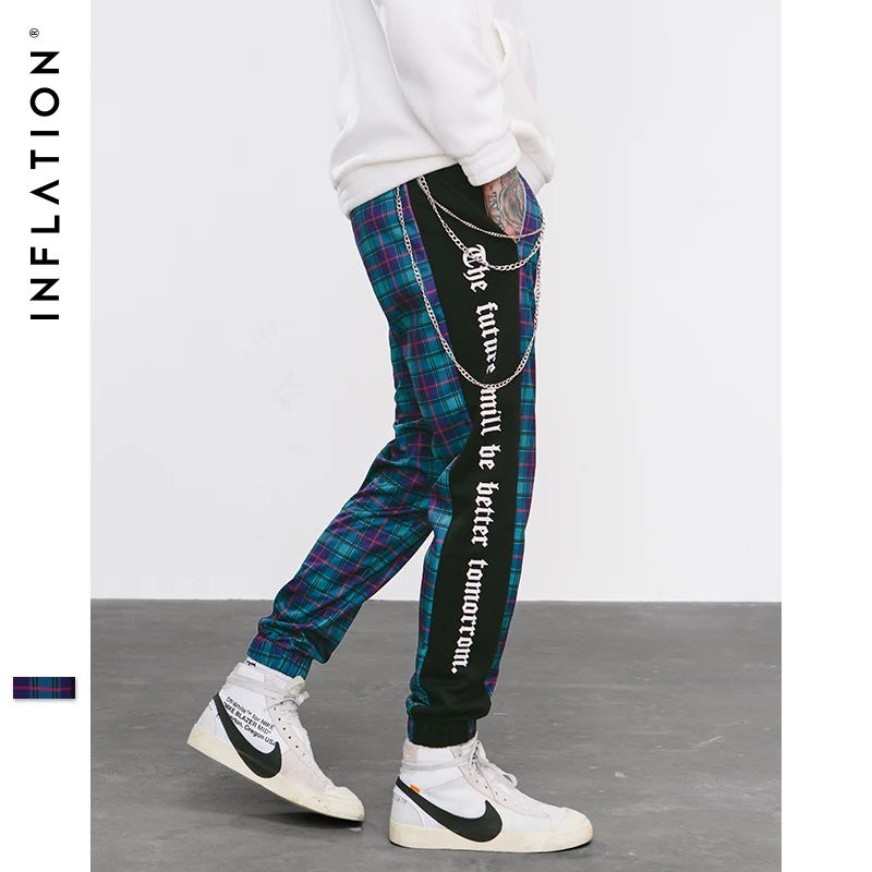 INFLATION Street Новые 2019 Осенние новые спортивные брюки мужские женские повседневные с