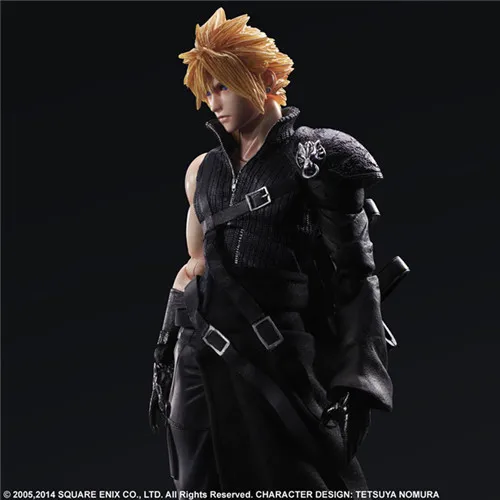 28 см Play Arts Kai Cloud Strife Final Fantasy VII Аниме Фигурки ПВХ Модель Коллекция оригинальная