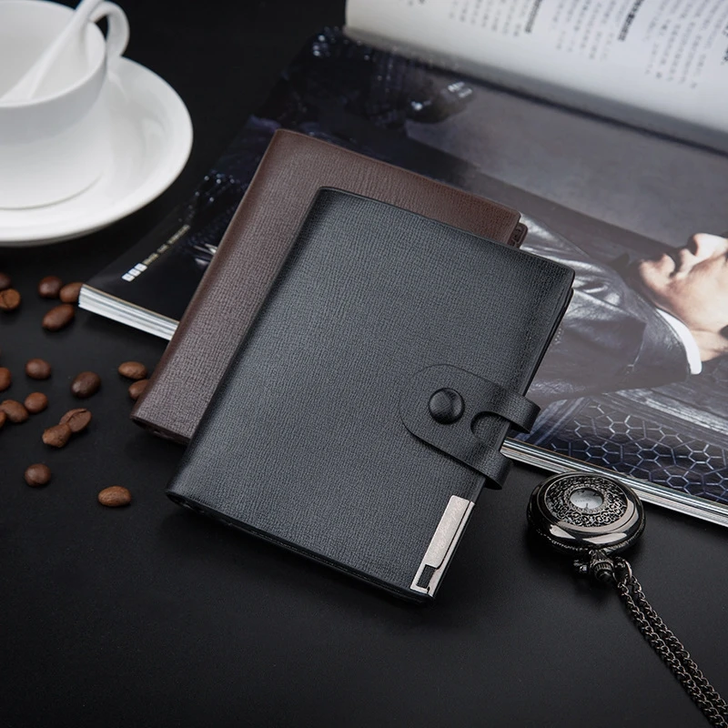 

Men's Wallet Korean Lock Pu Creative Cross Section Vertical