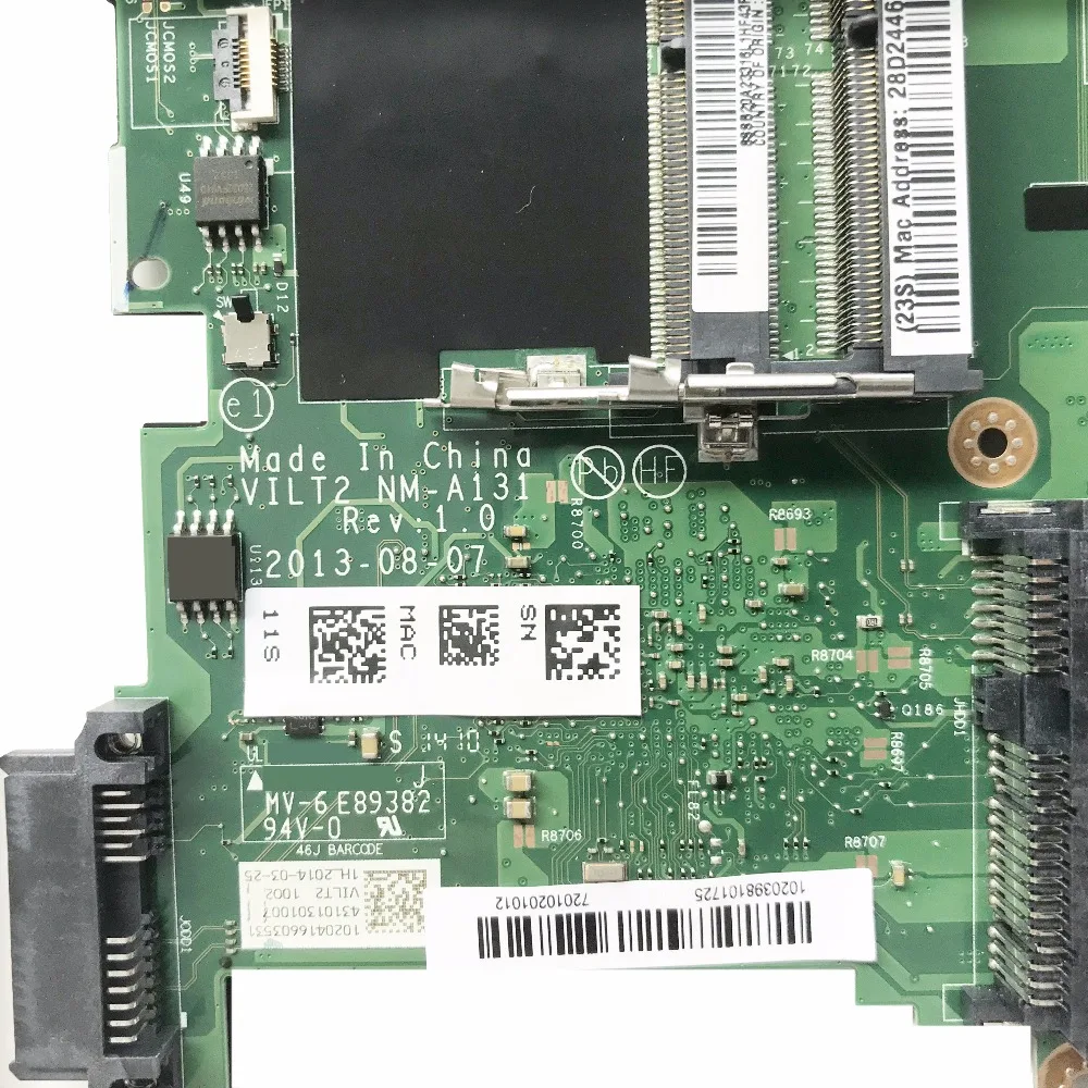 Оригинальная материнская плата для ноутбука Lenovo T440P VILT2 NM-A131 PGA947 полностью