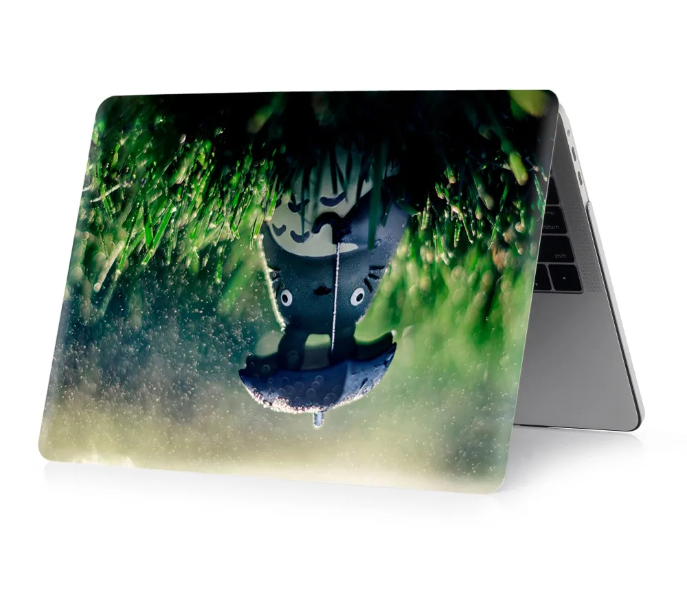 Чехол для ноутбука Totoro с цветной печатью для MacBook Air retina Pro 11 12 13 15 для MacBook с сенсорной панелью New Air 13 New Pro13 15