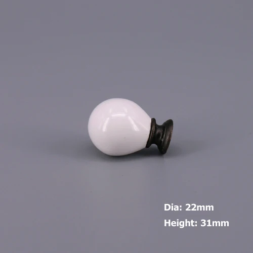 E 1 шт. белые фарфоровые керамические ручки DIY дверный ящик шкаф ручка для кухонной мебели ручки и тяги для шкафов - Цвет: E