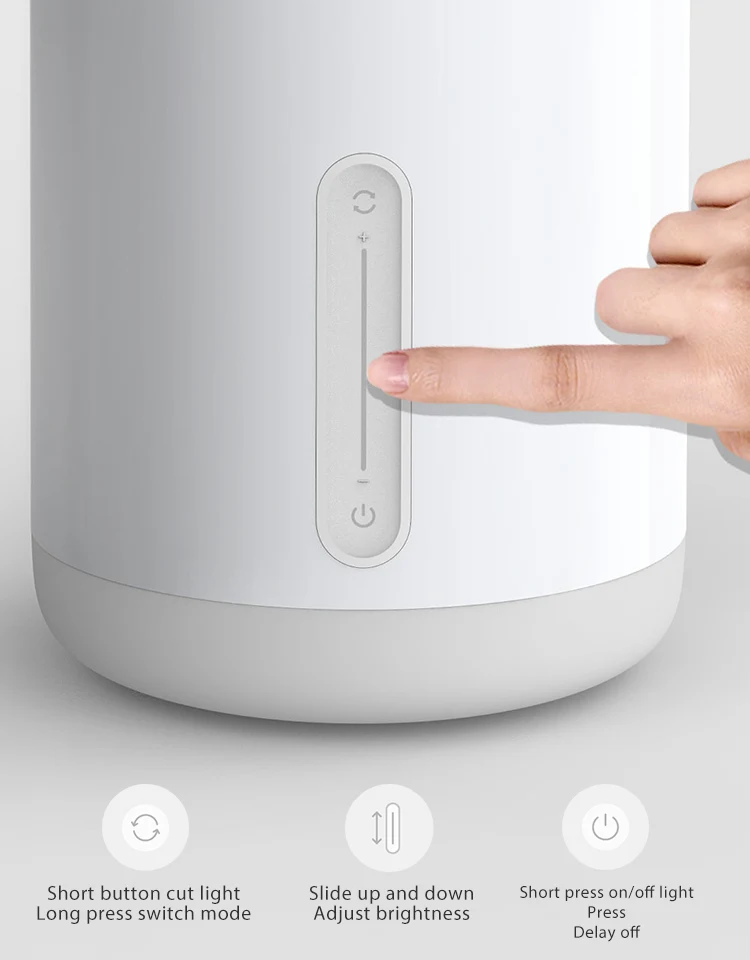 Xiaomi Mijia прикроватная лампа Bluetooth 4,2 BLE WiFi соединение сенсорное управление 300Lm 16 миллионов RGB цвет 10 Вт 1700k~ 6500k 100-240V