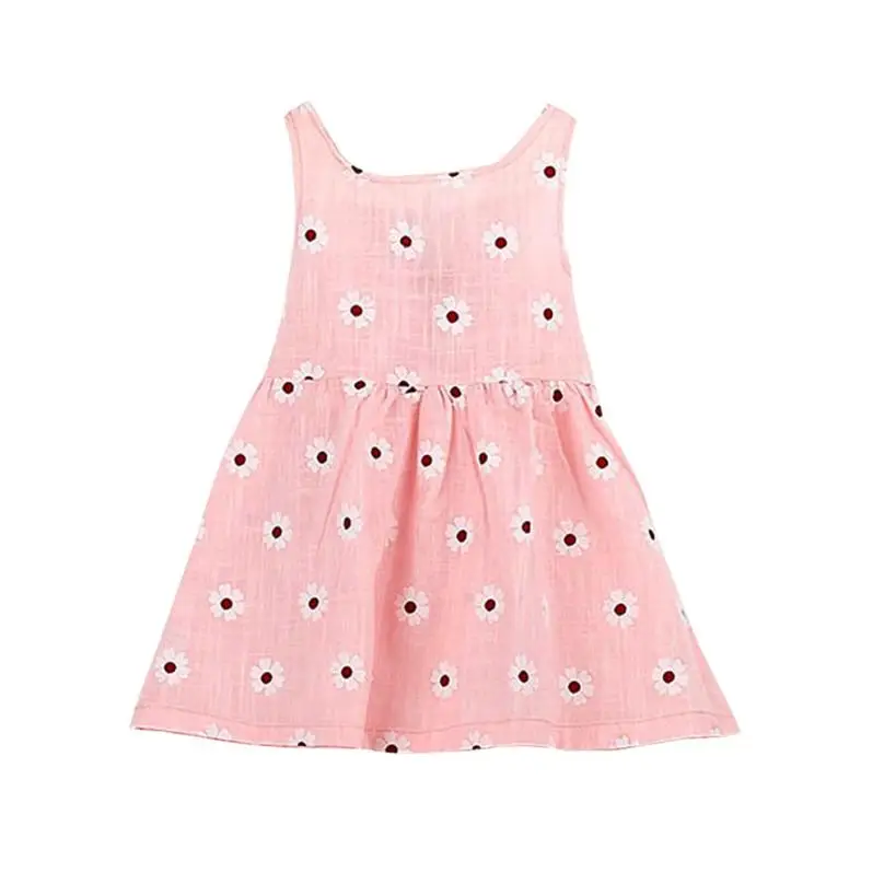 TELOTUNY 2018 Baby Kid Girls Sleeveless One Piece Dress Print Bowknot Tutu Summer For JAN31 | Детская одежда и обувь