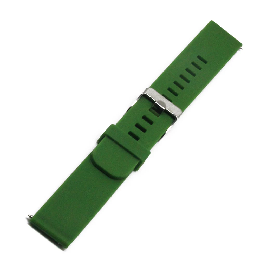 Silicone Rubber Watch Band 20mm 22mm for Diesel Stainless Steel Pin Clasp Watchband Strap Wrist Quick Release Loop Belt Bracelet