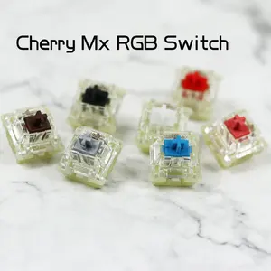 1 шт. Германия Cherry MX RGB переключатель механическая клавиатура переключатель MX Синий Красный Черный Коричневый Серебряный натуральный белыйбесшумный красный
