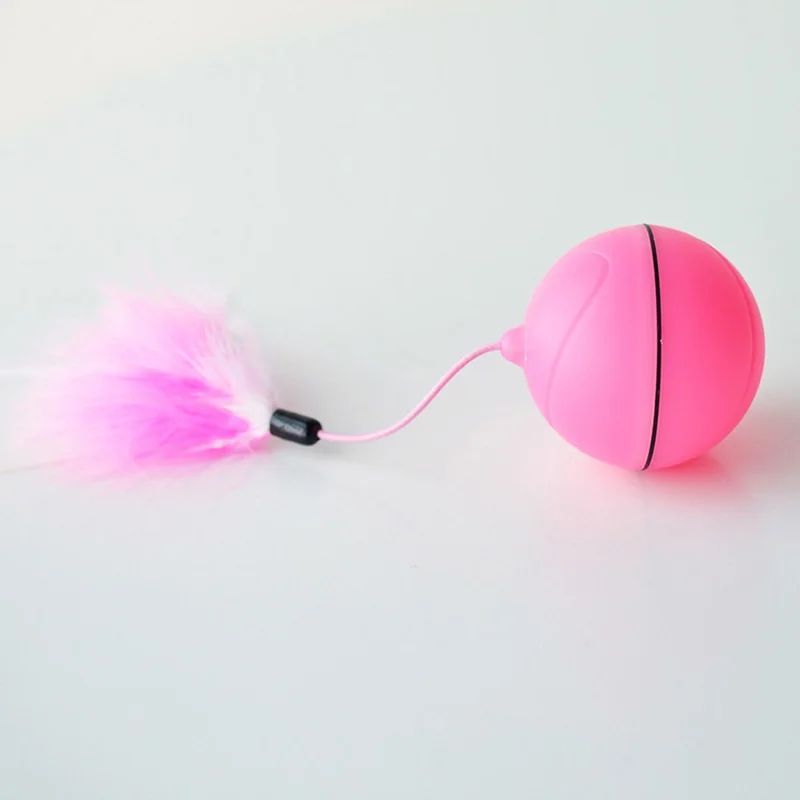Rose-Charging style USB Перезаряжаемый Электрический прокатный мяч игрушки для кошек Интерактивный Лазерный магический шар, игрушка с лазерным светильник держать вашего питомца занят - Цвет: Rose-Charging style