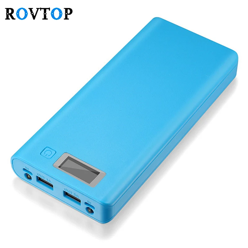 Внешний аккумулятор Rovtop Z2 5 В 2 А два разъема USB 18650 коробка для хранения
