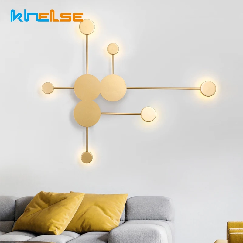 Современный светодиодный настенный светильник в скандинавском стиле бра для