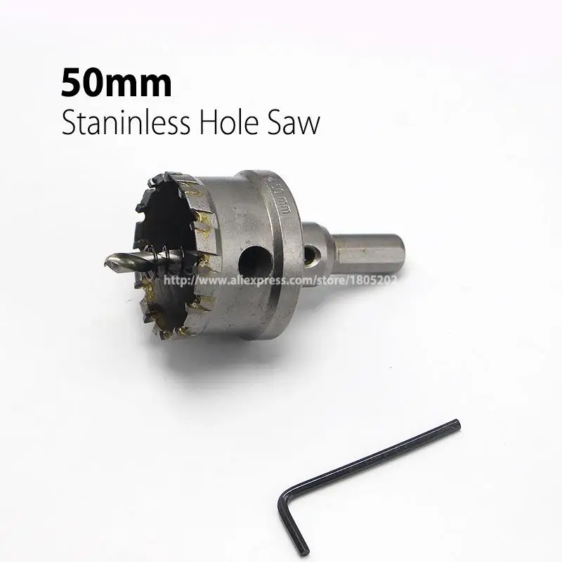 

50mm 1.97" Core Drill Bit Hard Alloy Metal Hole Saw Drill Bit for Steel Metal Alloy Cutter Metal Working