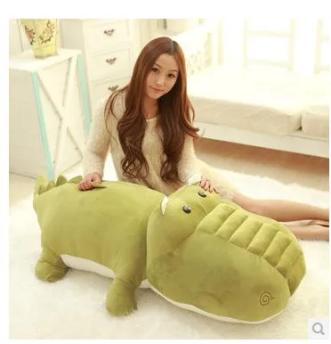 Мягкая игрушка крокодил армейский зеленый плюшевая около 120 см кукла огромная