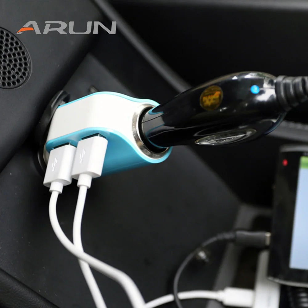 ARUN C203 Universal High Quality Durable USB car phone Charger MAX 3.1A Mobile Phone Car-Charger for phones 2 port | Мобильные