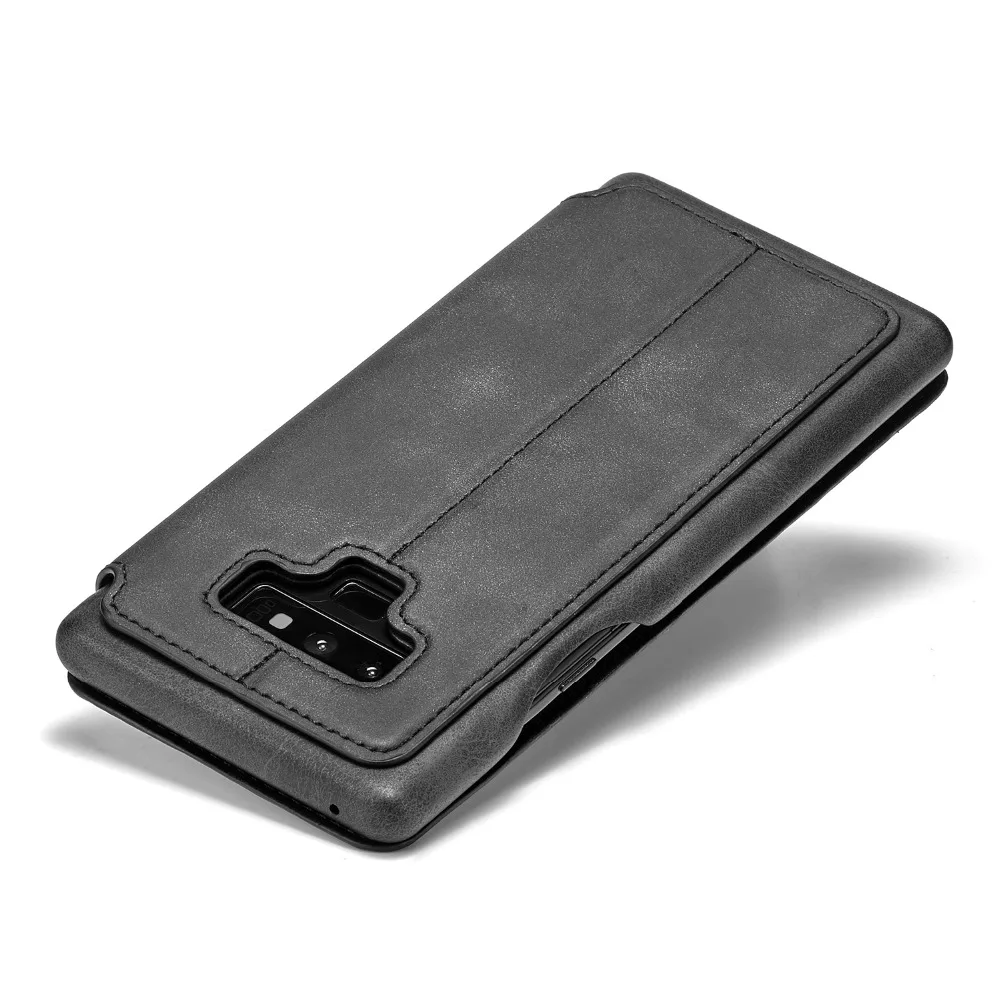 Магнитный кожаный чехол-бумажник для SamSung S7 S7 Edge S8+ S9 S9+ S10 S10+ note8 note9 откидная крышка с отделением для карт чехол-кошелек