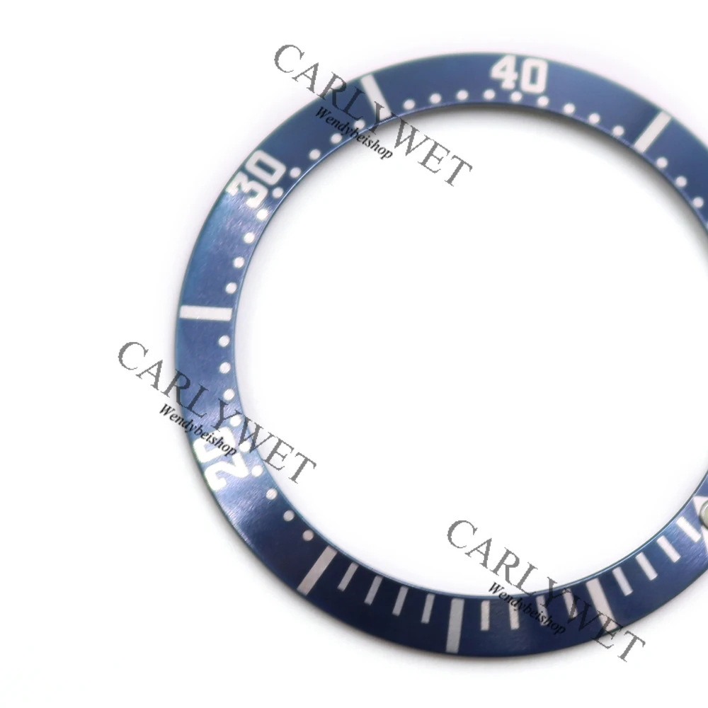 

CARLYWET Wholesale High Quality Aluminum Dark blue with White Writing Watch Bezel Insert for Seamaster 2220