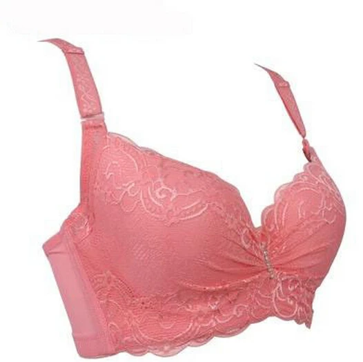 Кружевной бюстгальтер пуш-ап с чашкой 3/4 большой размер сексуальное женское