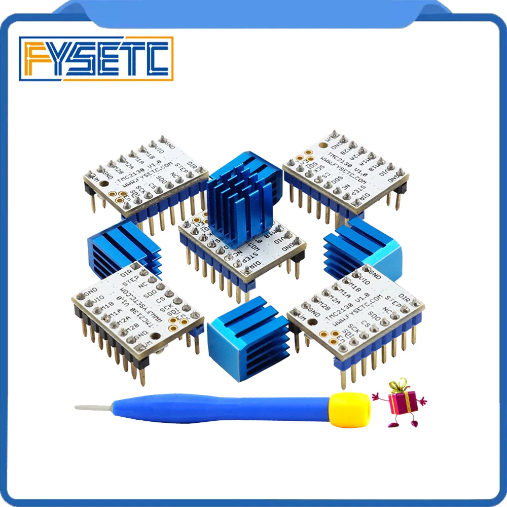 10 шт. TMC2100 V1.3 TMC2130 TMC2208 шаговый двигатель бесшумный драйвер StepStick Бесшумная