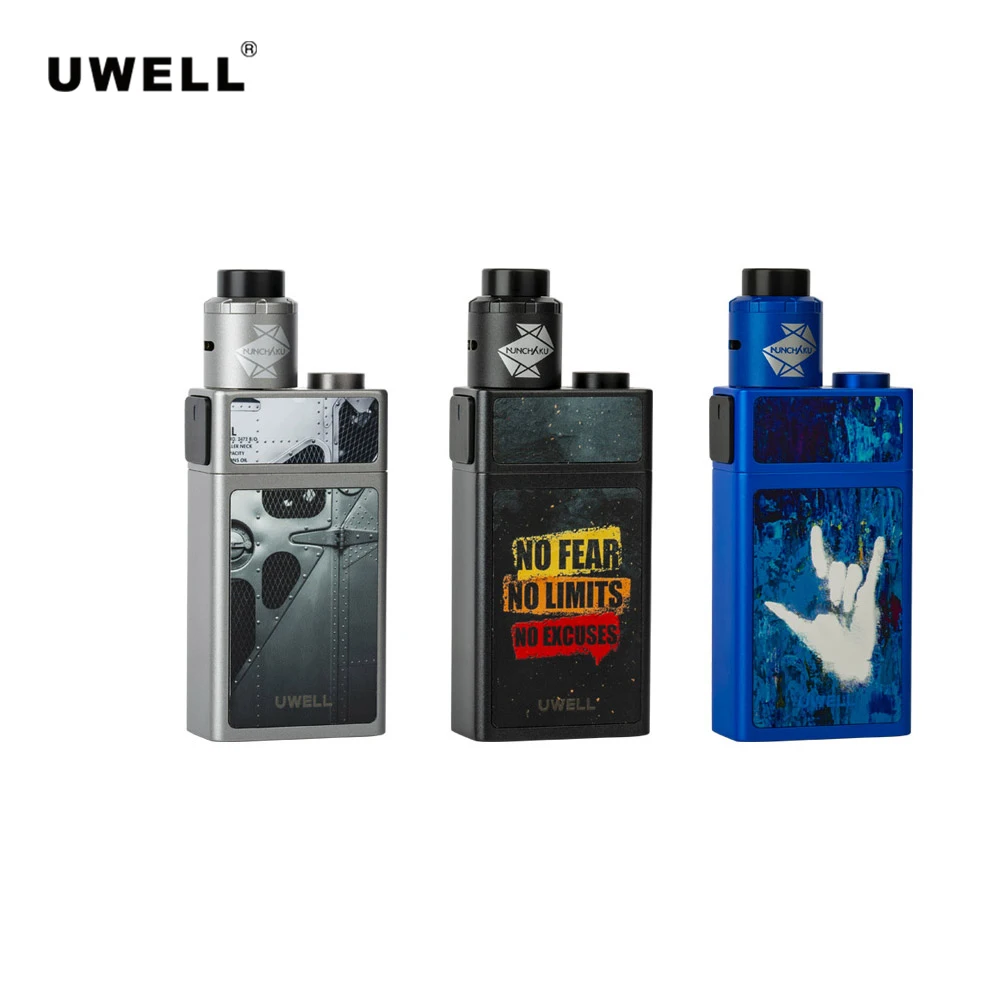 Оригинальный комплект Uwell Blocks Squonk электронная сигарета с Nunchaka RDA 90 Вт коробка мод