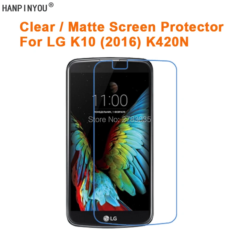 Прозрачная глянцевая/Антибликовая матовая защитная пленка для LG K10 K420N K430DS K 10 5 3