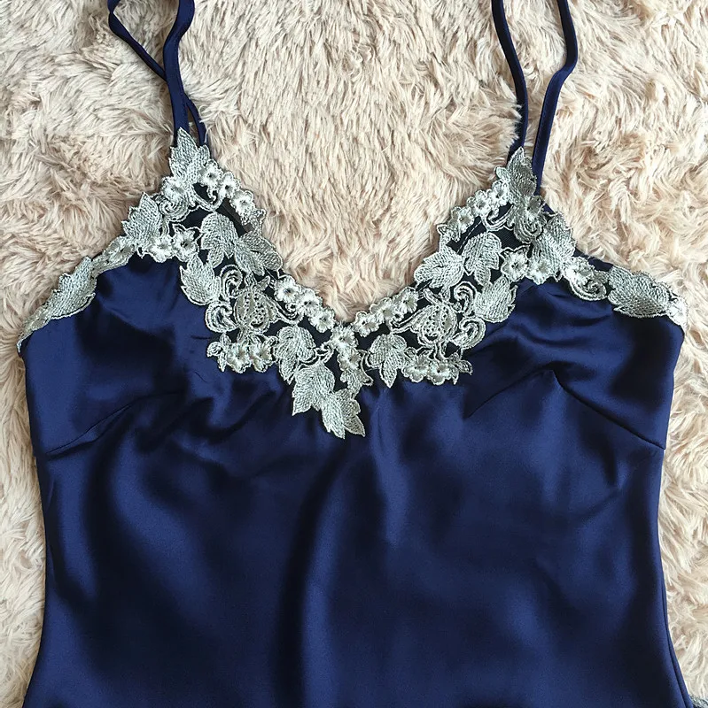 Новое поступление для женщин Летний стиль шелк кружево вышивка цветок пикантные