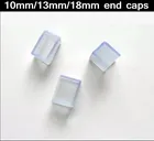 10 шт.лот светодиодная полоса, заглушка 110 В 220 в 10 мм13 мм18 мм, пластиковая герметичная заглушка для светодиодной ленты, светодиодная полоса, аксессуары