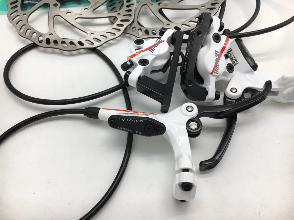Последний запас 180 160 мм MTB оригинальная Tektro Darco гидравлическая Дисковая тормозная