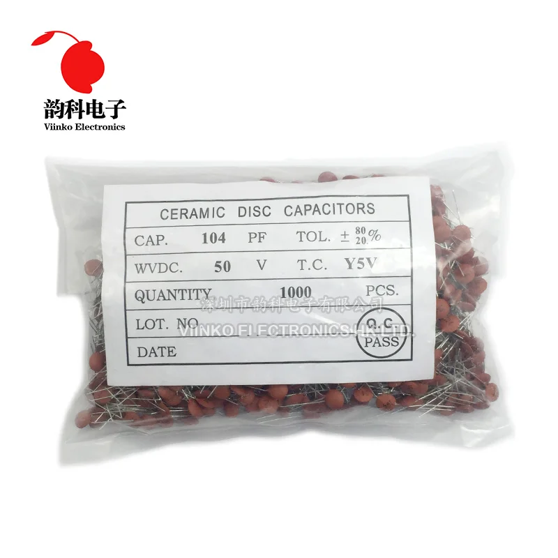 

1000pcs Ceramic capacitor 50V 68NF 68N 683