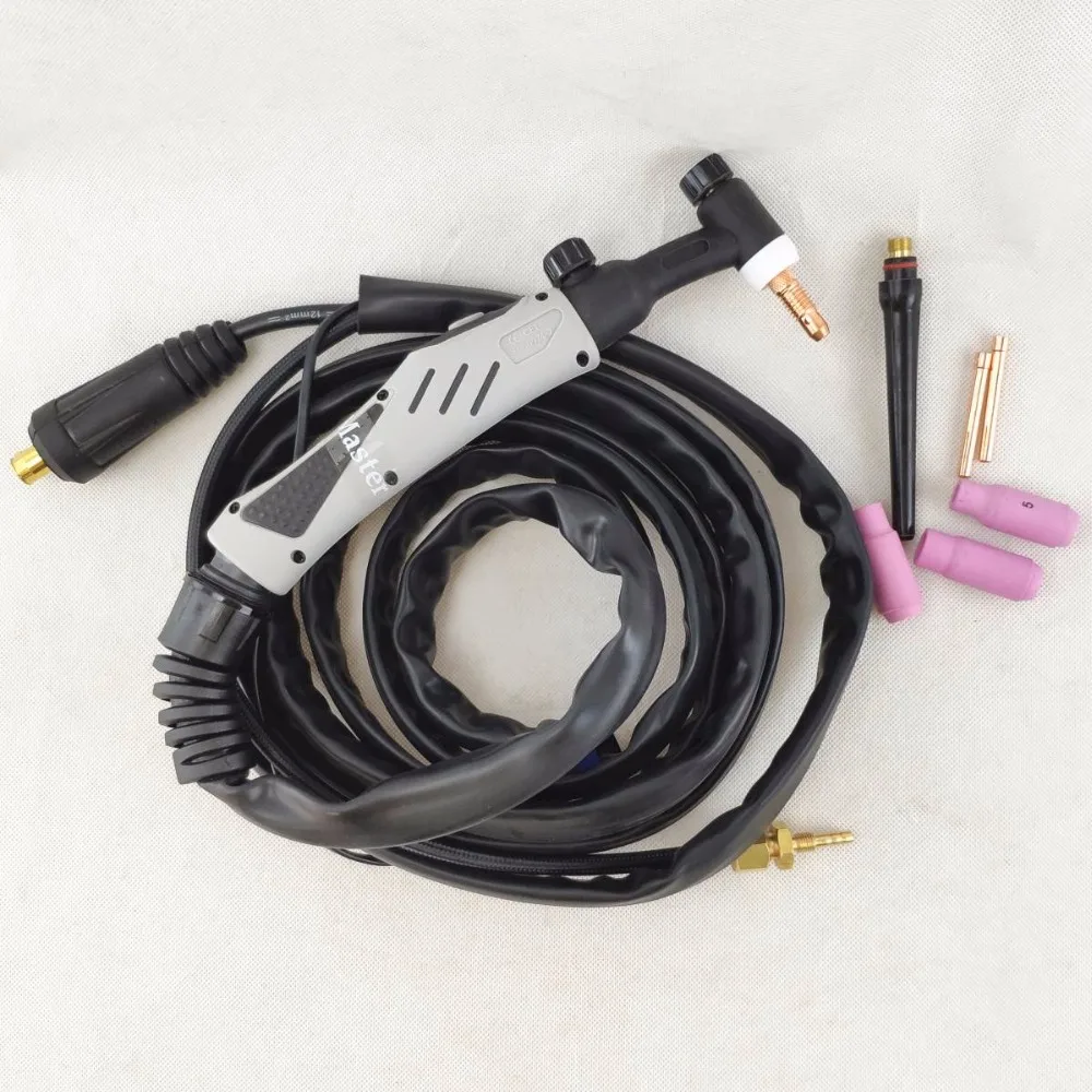 Tig сварочный фонарь WP26V A-200 клапан аргон 4 м 13ft с воздушным охлаждением 150-300A TIG сварочный аппарат GTAW газовый вольфрамовый дуговой сварочный фонарь