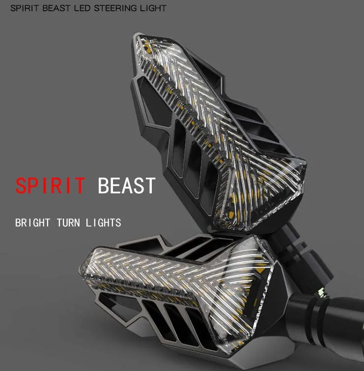 

SPIRIT BEAST Motorcycle Signal Lights Modified Lights Waterproof Turn Lights LED Direction Lights Decorative Super Bright