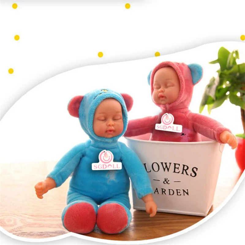[Sgdoll] 26 см/10 &quotМини Симпатичные Реалистичного Reborn Куклы плюшевые и винил ручной