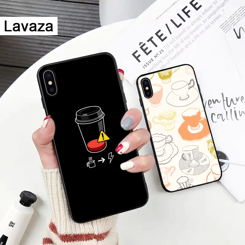 Силиконовый чехол Lavaza с изображением кофе для iPhone 5 5S 6 6S Plus 7 8 X XS Max XR | Мобильные