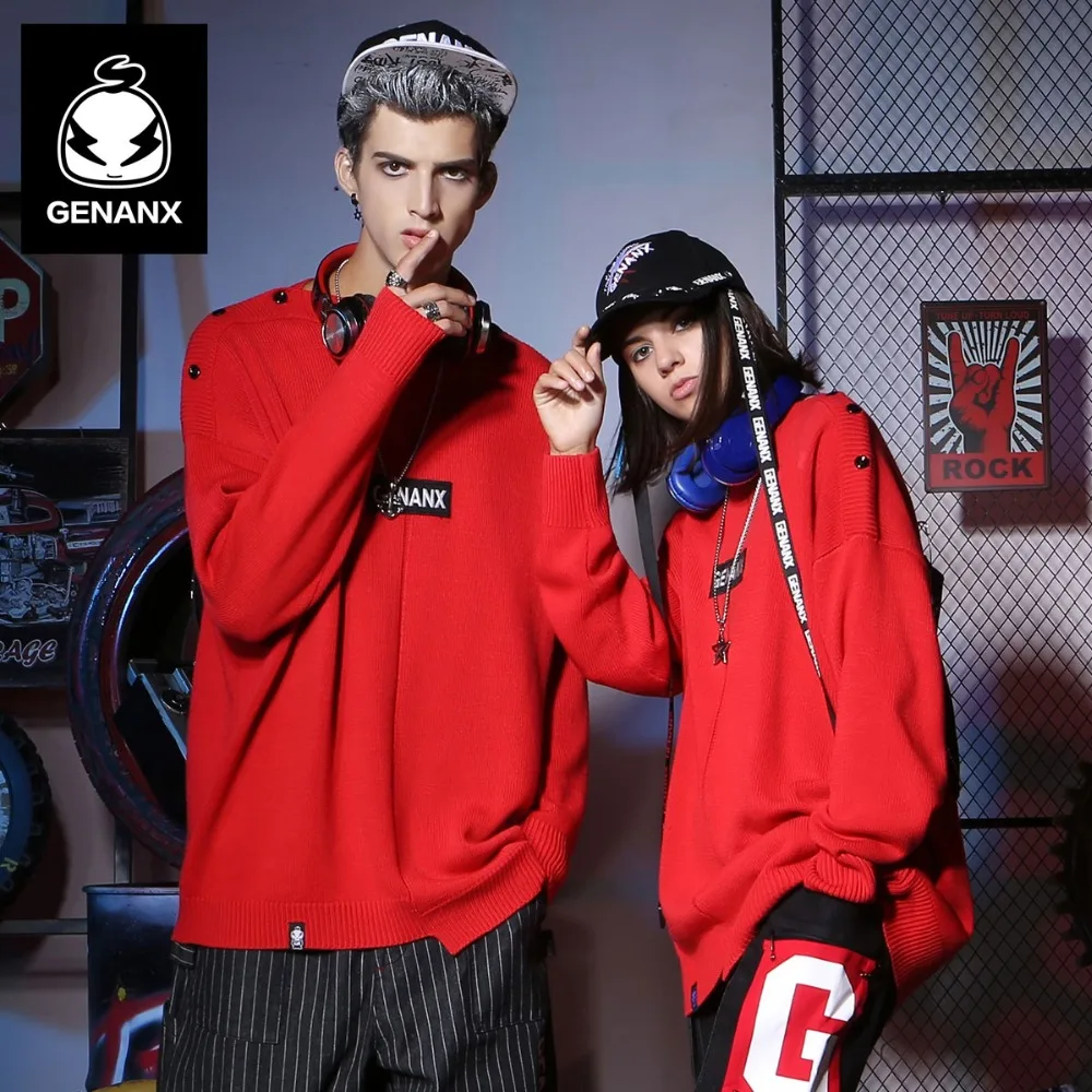 GENANX бренд sweetwear свитер для мужчин одежда с круглым воротником S пуловер свободные