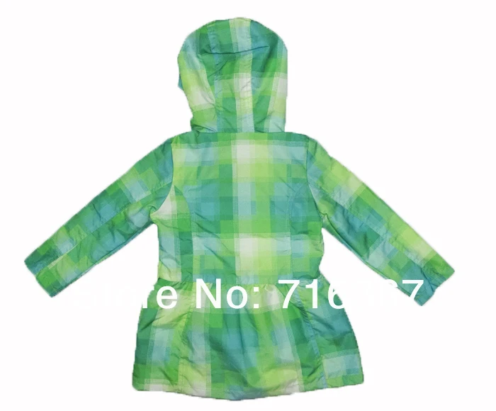 Бесплатная доставка 2014 ветрозащитная куртка Topolino с капюшоном для девочек