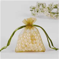 Изготовленный На Заказ bolsas для подарков, 50 шт в наборе, 11x16 см различных цветов рождественские подарочные мешочки под конфеты упаковывая шнурок из органзы подарочные пакеты - Цвет: Green