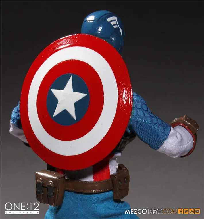 MEZCO Marvel Мстители Капитан Америка один: 12 коллективный высокое качество BJD фигурку