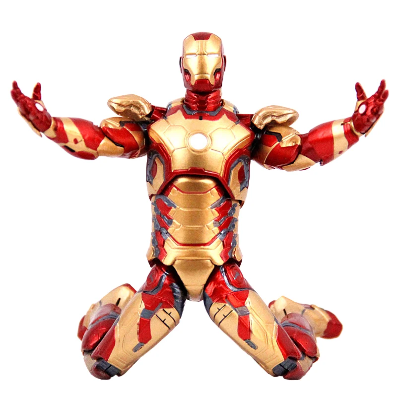 Marvel Мстители Железный человек фигурка модель MK42 MK43 MK21 IronMan Коллекционная кукла ПВХ фигурка подарок на день рождения игрушка для детей