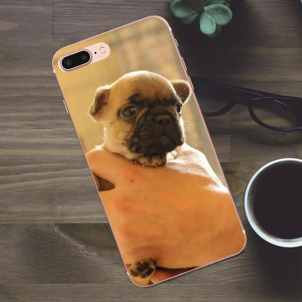 Чехол для сотового телефона Apple iPhone 4 4S 5 5C SE 6 6S 7 8 Plus X Galaxy A3 A5 J1 J2 J3 J5 J7 2017 милый щенок
