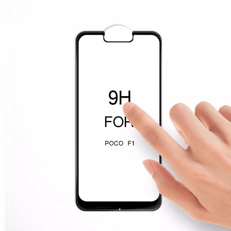 Защитное стекло JGKK 5D закаленное с закругленными краями для Xiaomi Mi PocoPhone F1 POCO