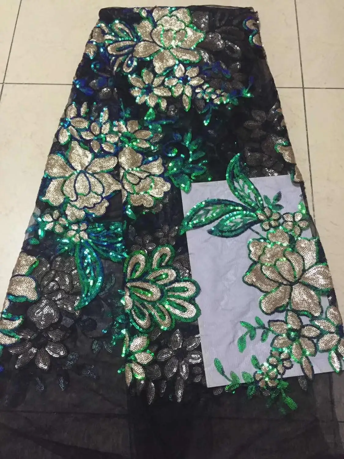5yards/lot 2019 High quality nigerian french net lace african Sequins fabric for party dress free shipping C5D | Дом и сад