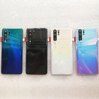 original back door cover for huawei p30 p30 pro battery cover 3d glass housing camera flash lens replacement parts