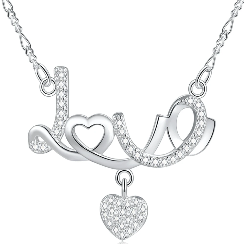 Женская цепочка из серебра 925 пробы с подвеской в виде букв|chain necklace|little necklacenecklace