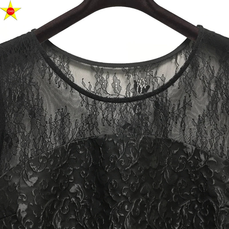 Фото L-5XL размера плюс повседневные женские кружевные платья 2019 модные L-5XL размера плюс повседневные женские кружевные платья 2019 модные
