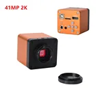 Промышленный электронный цифровой видеомикроскоп HD, 41 МП, 1080P, 2K, 60 кадров в секунду, HDMI, USB, TF Память для ремонта телефонов