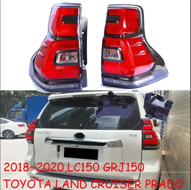 1 set taillight Red 2 шт. фары для автомобиля, Стайлинг для Cruiser Prado фары светодиодный задний фонарь h7 биксеноновый луч линзы Желтый поворот - Цвет: 1 set taillight Red