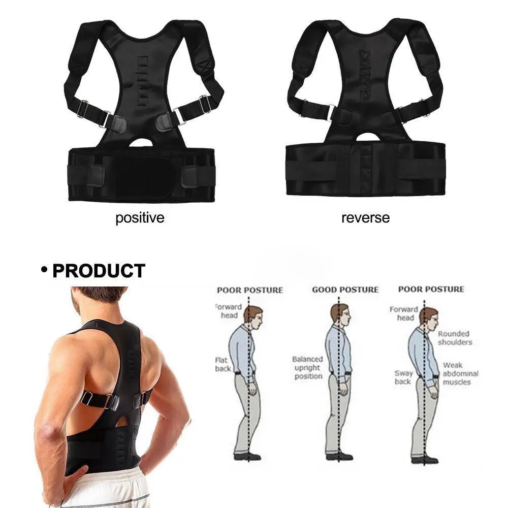 

2018 Neoprene Back Support Sports Back Belts High Quality Back Supports Posture Correction Lumbar Support For Back Black Corsets