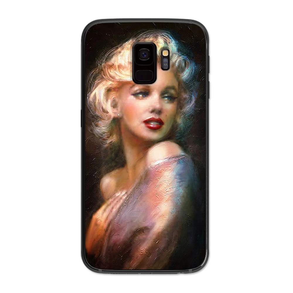 Прохладный Мэрилин Монро акварель портрет мягкий чехол для телефона Samsung Galaxy S6 S7
