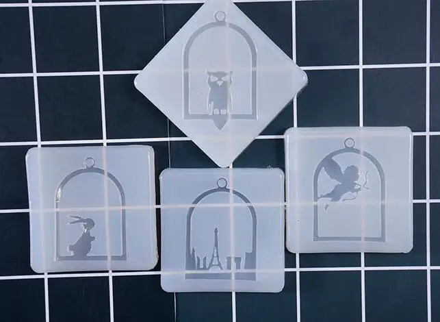 Единорог Купидон Роза Птица Сова олень дерево фоторамка силиконовая форма для